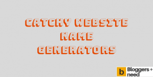 Catchy website name generators