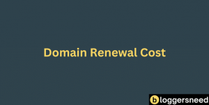 Domain renewal cost