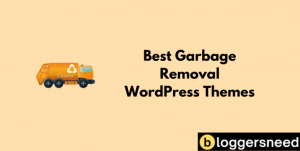 Garbage wastage removal wp theme