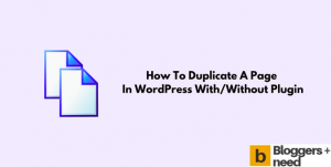 How to duplicate a page in wordpress without plugin