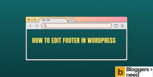 How to edit footer in wordpress