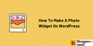 How to make a photo widget on wordpress