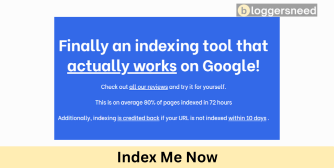 Index me now tool