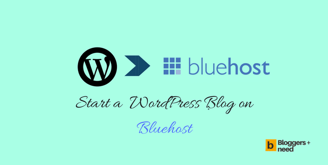 Installing wordpress on bluehost to start your blog