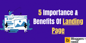 Landing page benefits