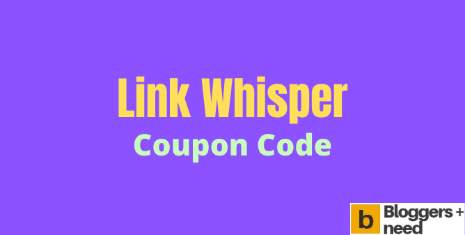 Link whisper coupon code