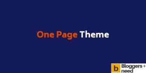 Onepage theme review