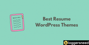 Resume wordpress themes