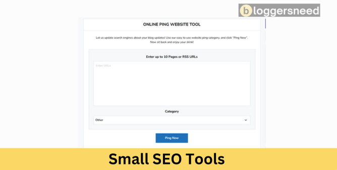 Small seo tools pinging