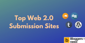 Top web 2. 0 submission sites