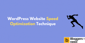 Wordpress website speed optimization technique