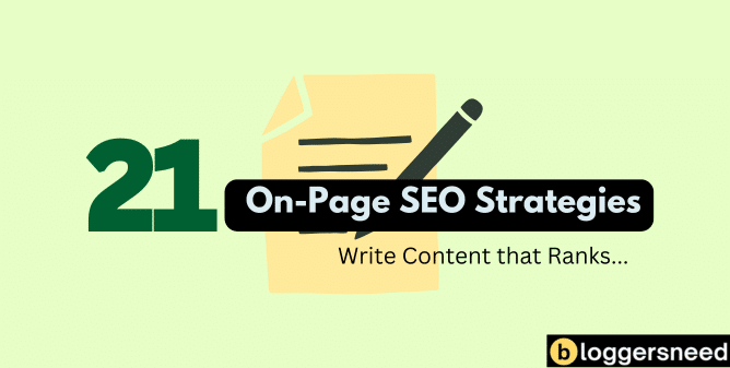 On page seo techniques