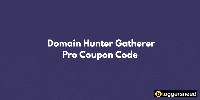 Domain Hunter Gatherer Pro Coupon Code Domain hunter gatherer pro coupon code