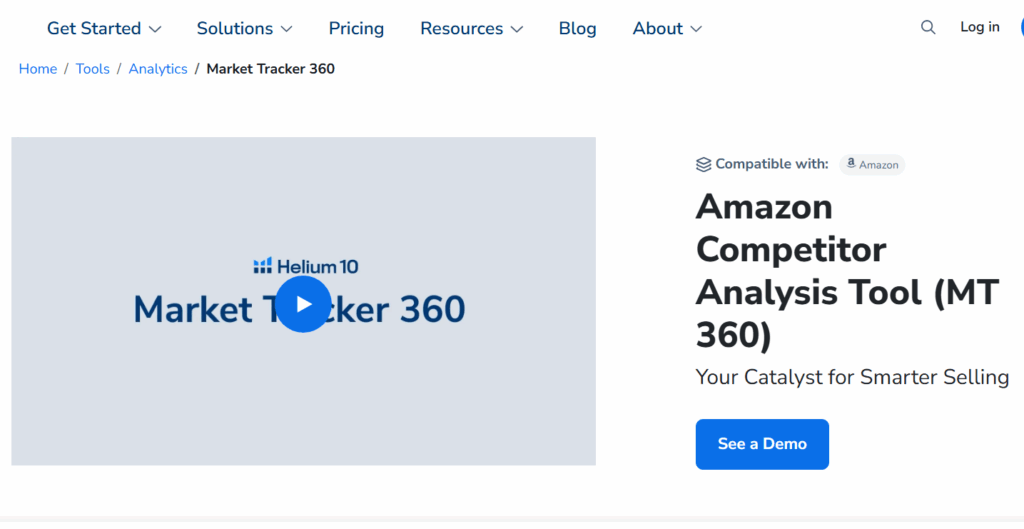 Helium 10 market tracker 360