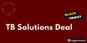 Tb solutions black friday deal