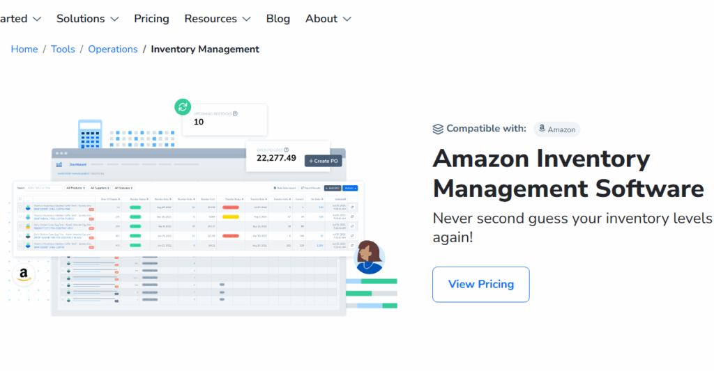 Helium 10 inventory management