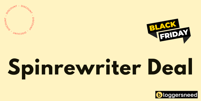 Spinrewriter black friday