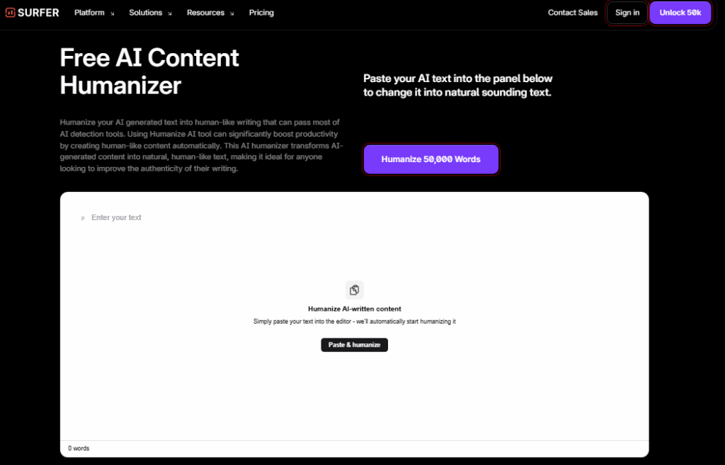 Surfer ai content humanizer