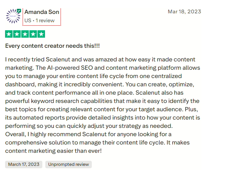 Scalenut reviews from users.