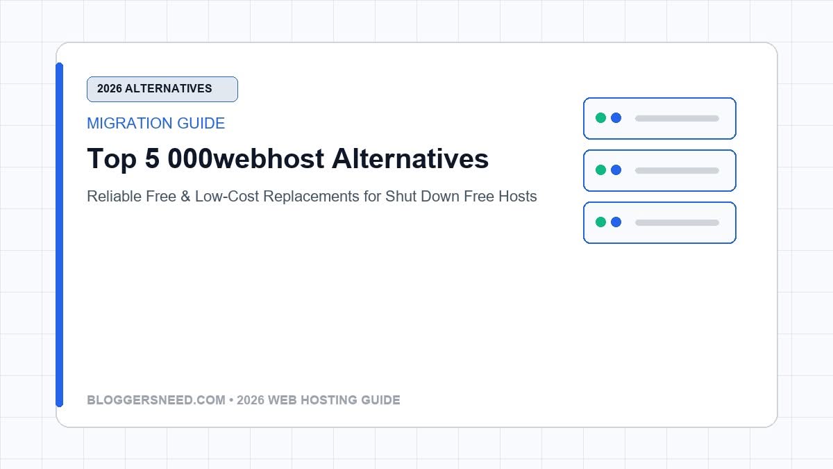 Best 000webhost alternatives