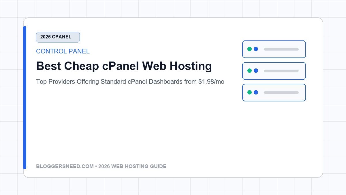 Best cheap cpanel web hosting