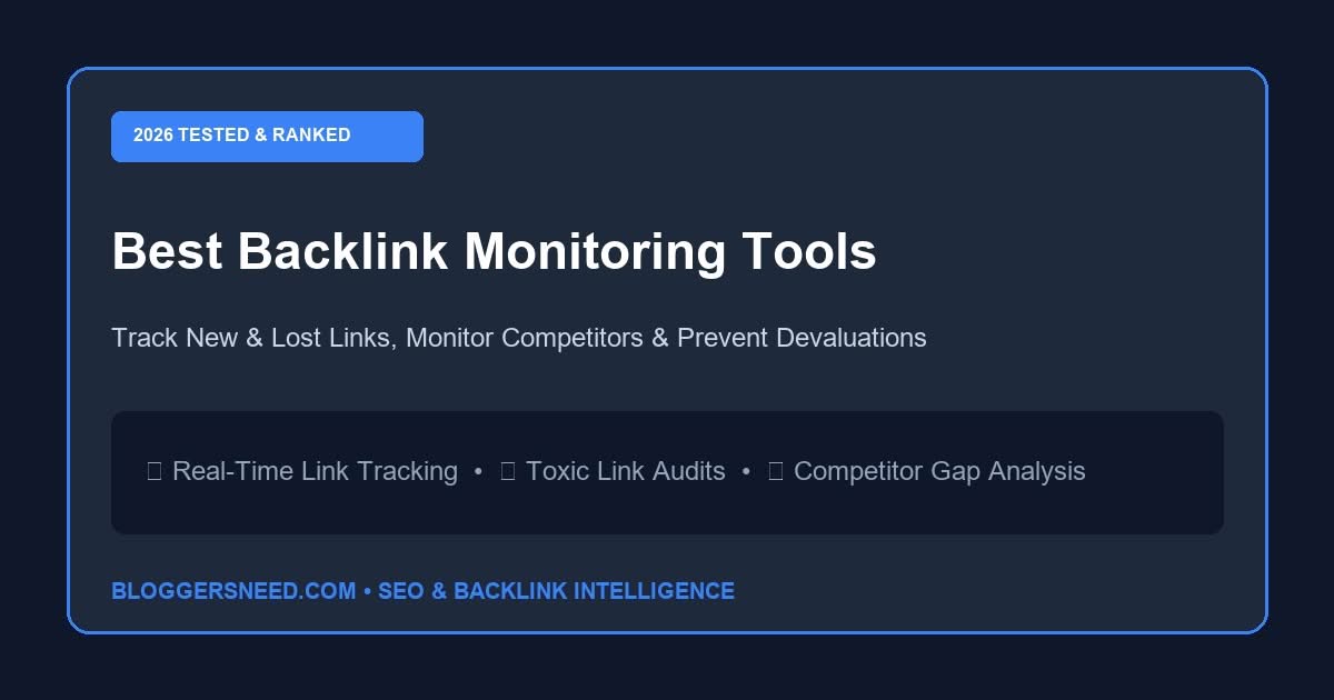 Best backlink monitoring tools