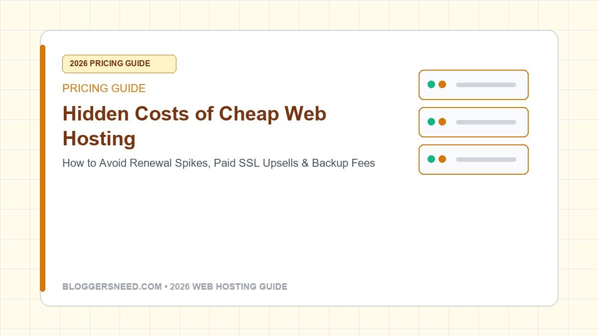 Hidden costs cheap web hosting