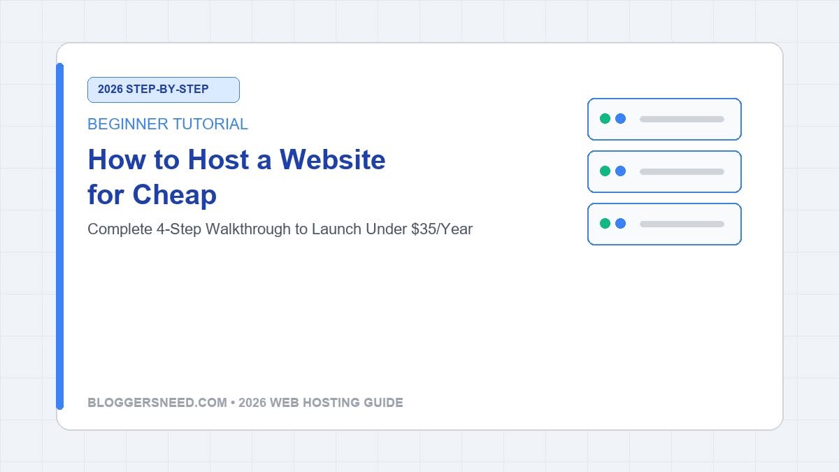 How to host a website for cheap