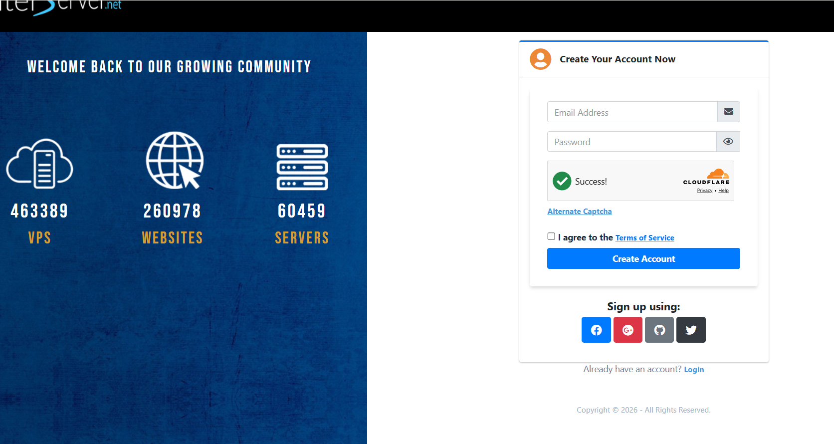 Interserver Account Registration Form Interserver coupon code create account registration form