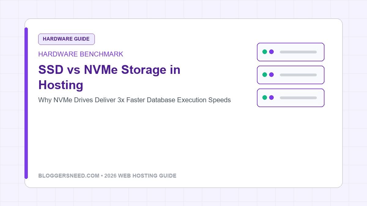 Ssd vs nvme web hosting