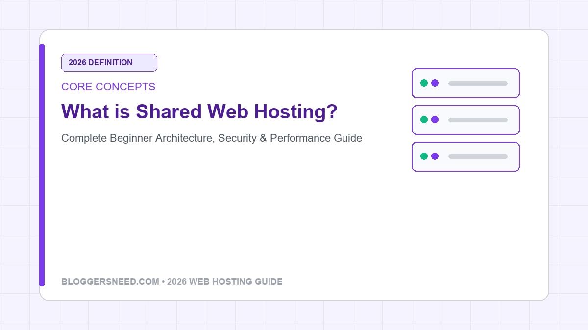 What is shared web hosting