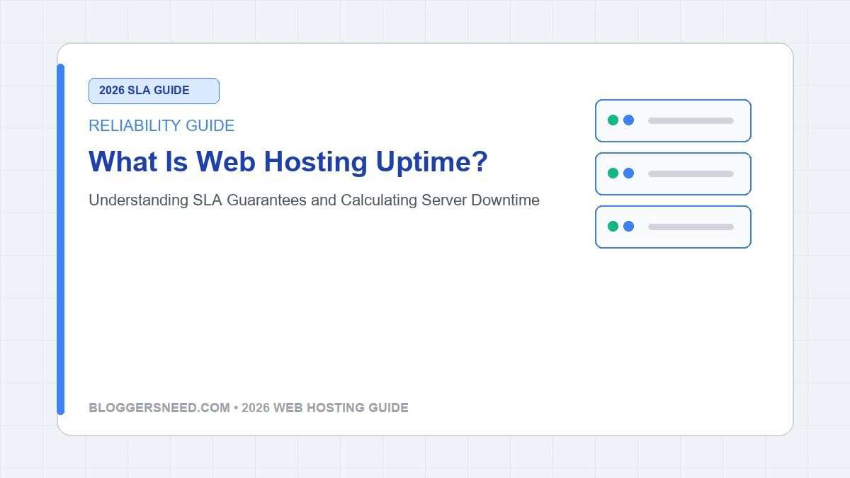 What is web hosting uptime