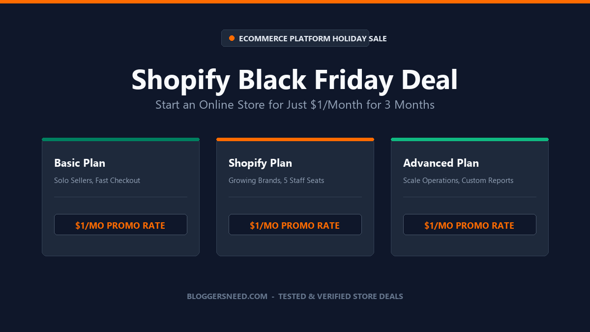 Shopify black friday deal and discount code